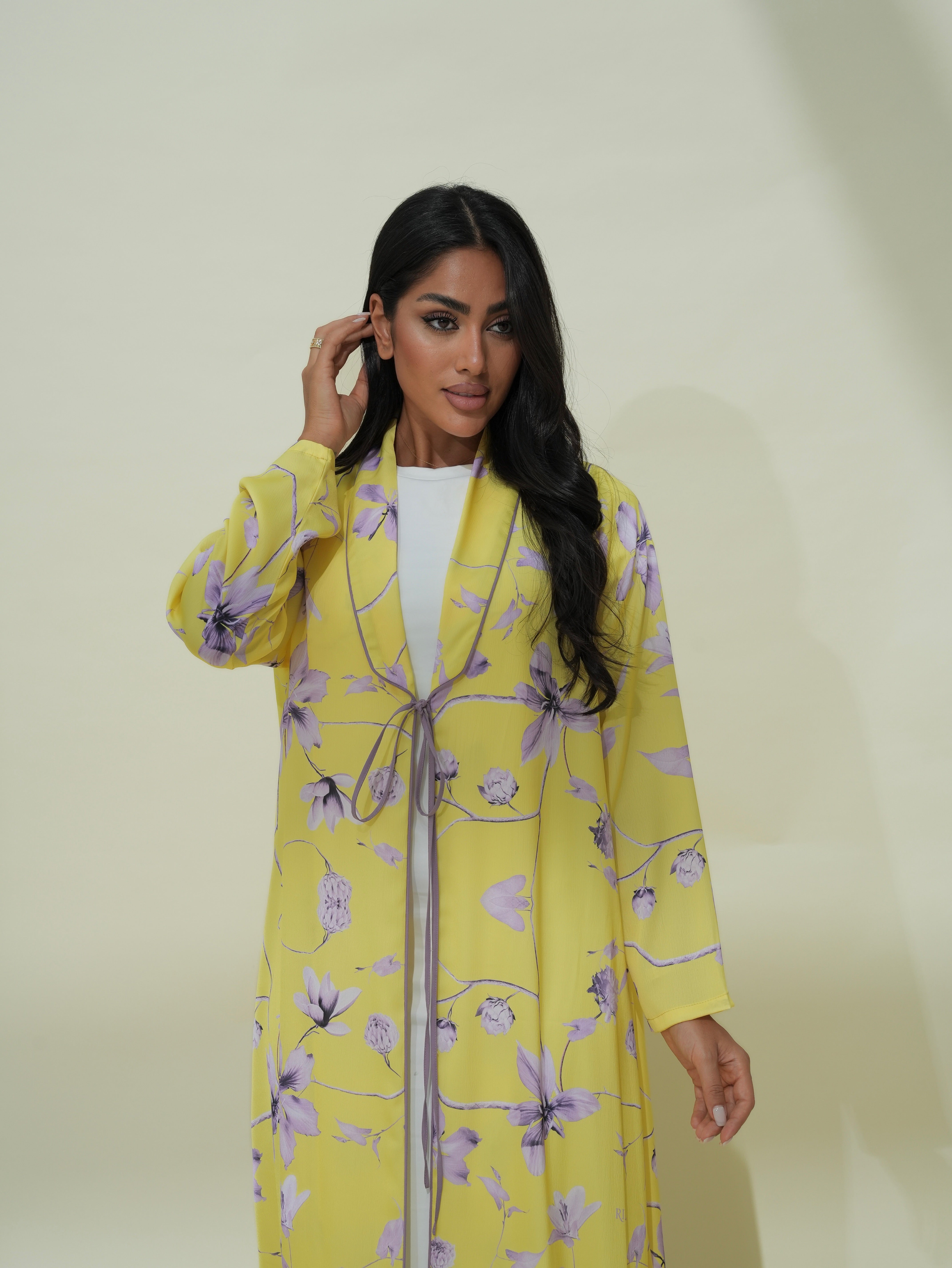Sumi Yellow Abaya