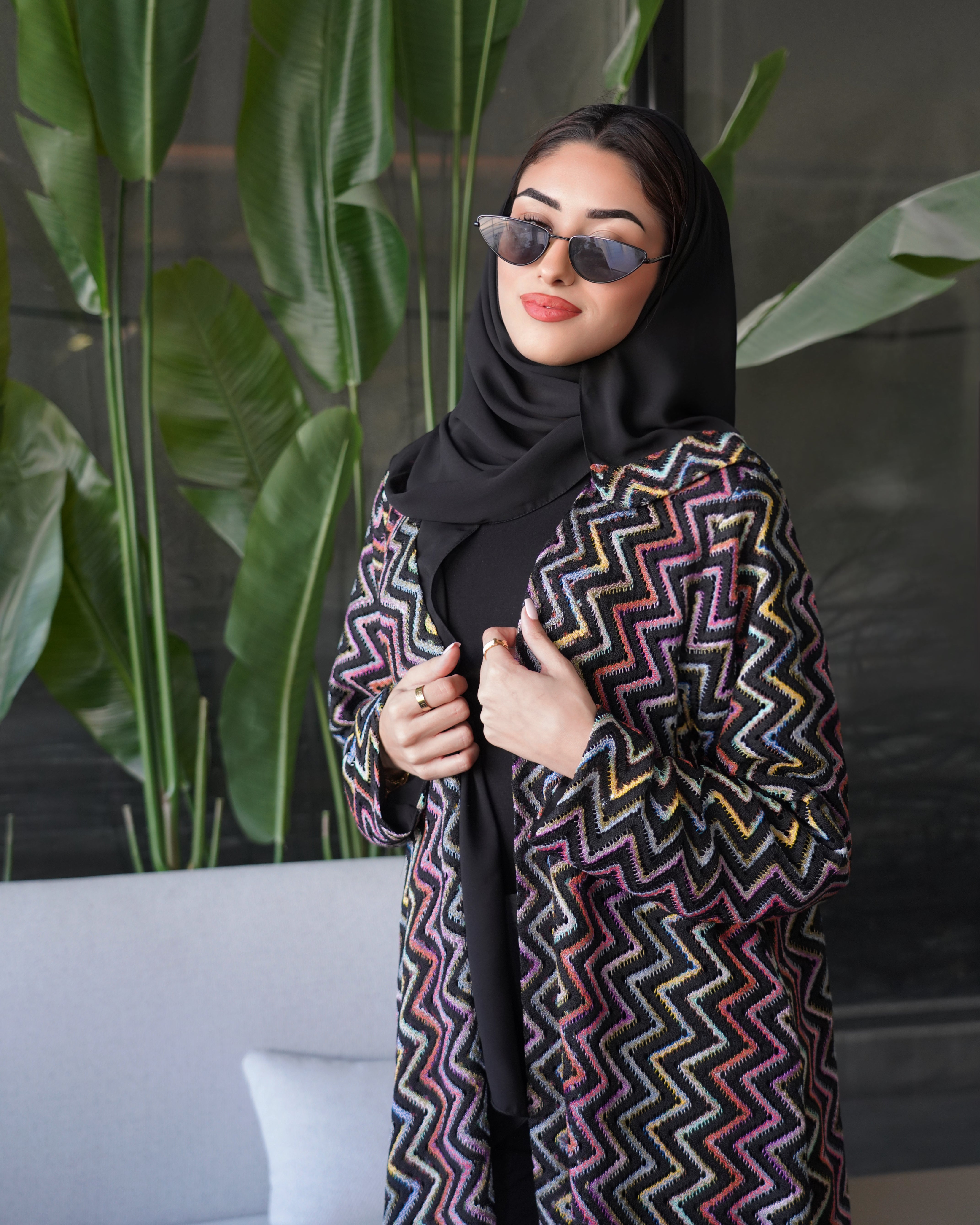 Salli Maroon Abaya