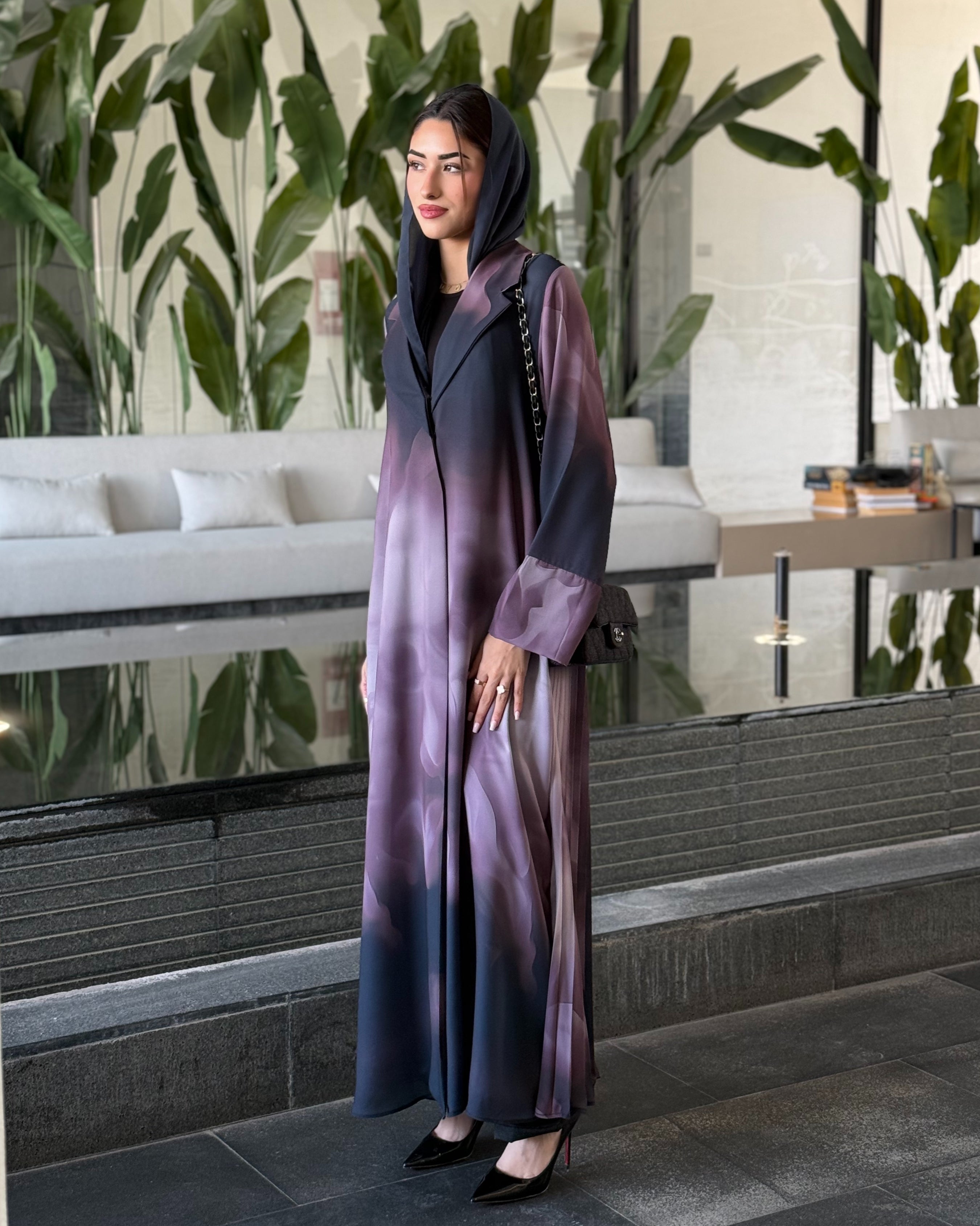 Nadia Purple Abaya