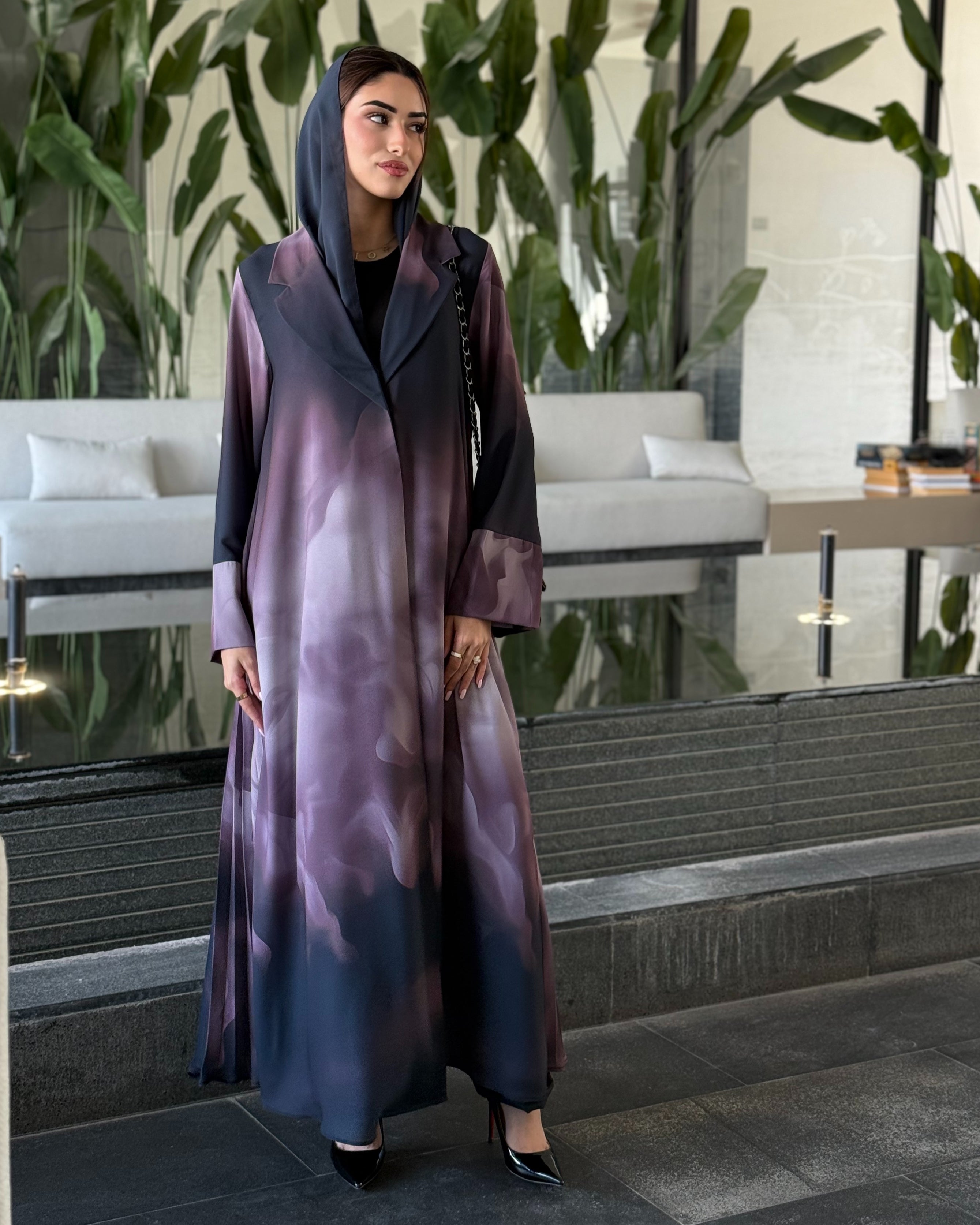 Nadia Purple Abaya