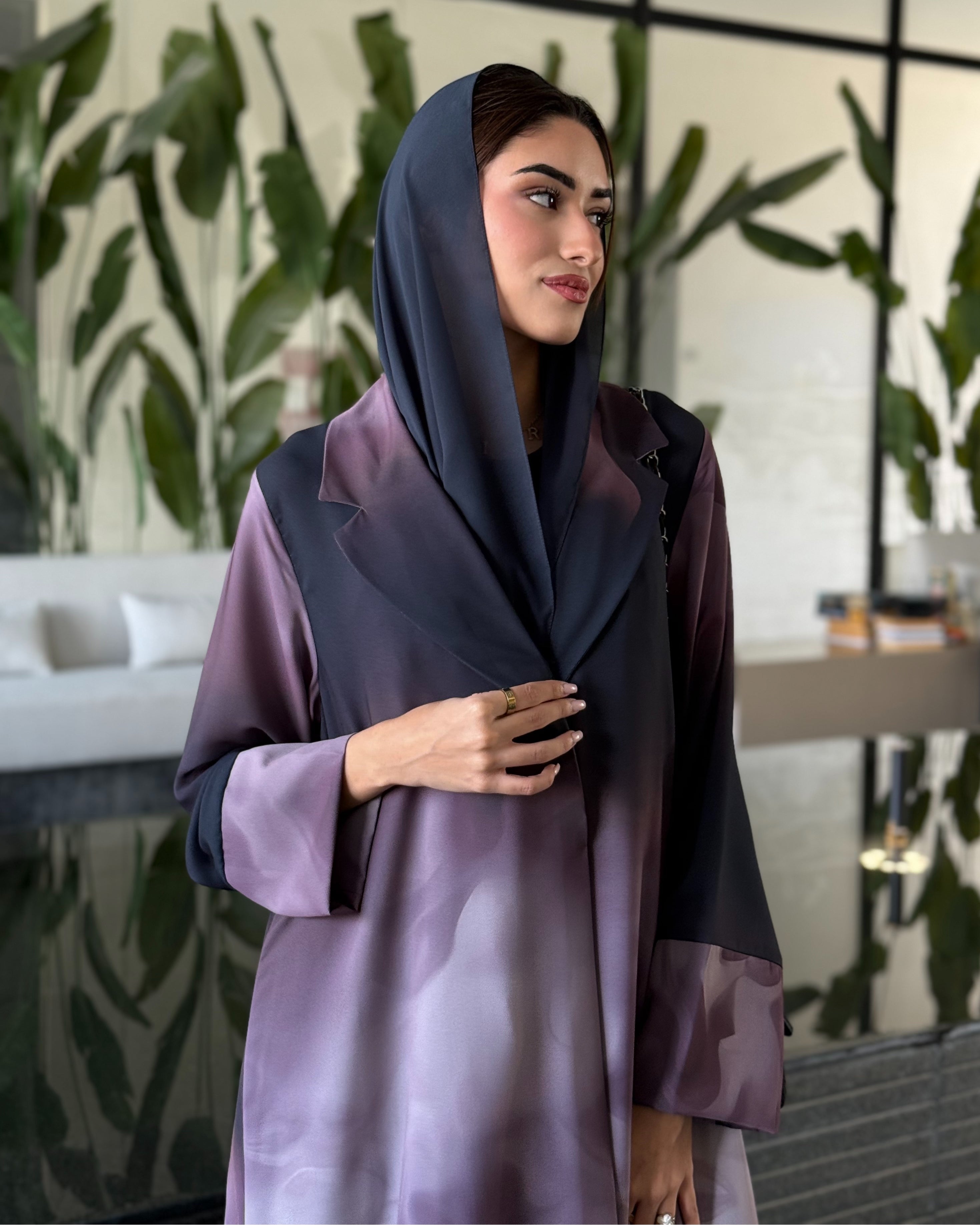 Nadia Purple Abaya