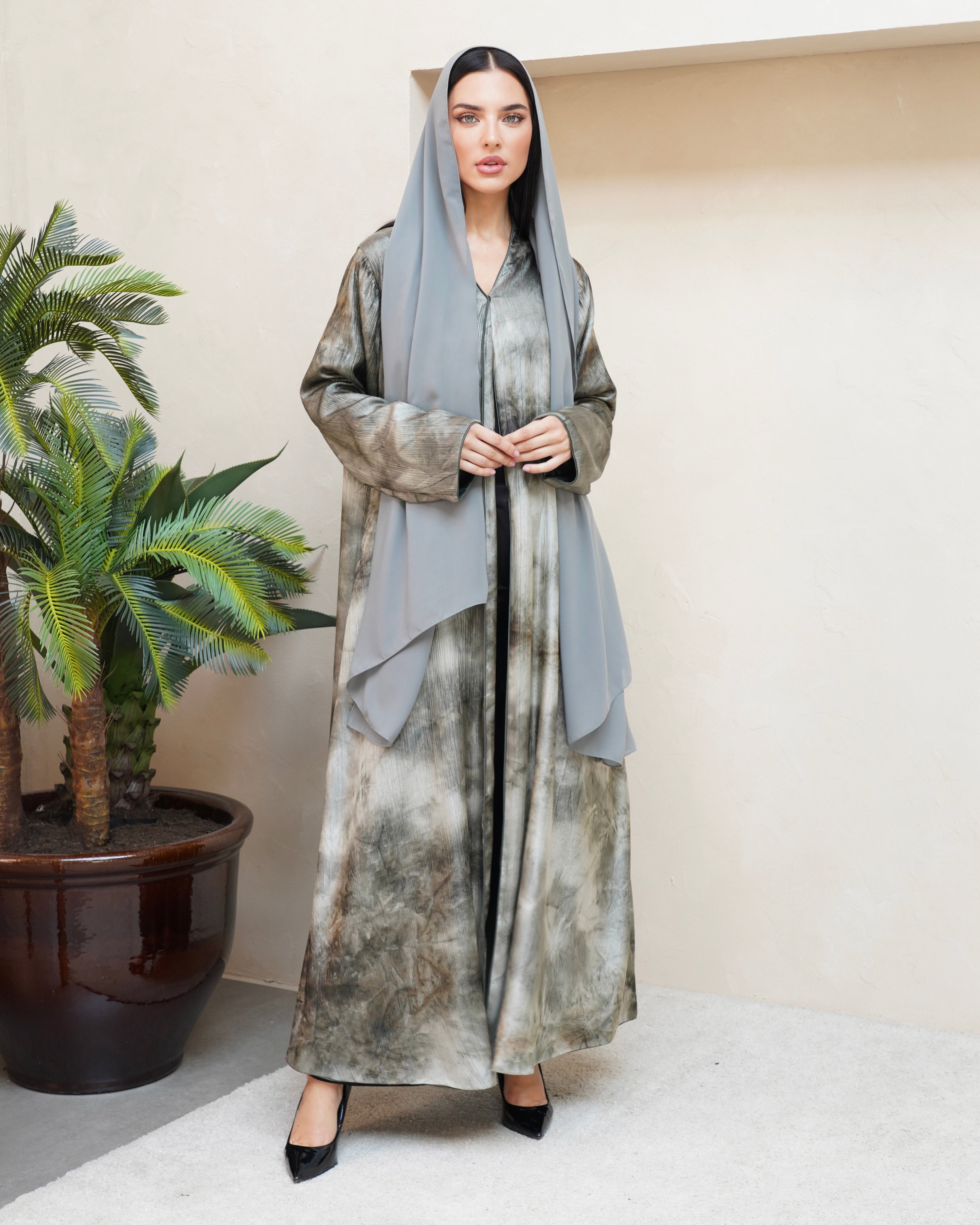 Selene Green Abaya