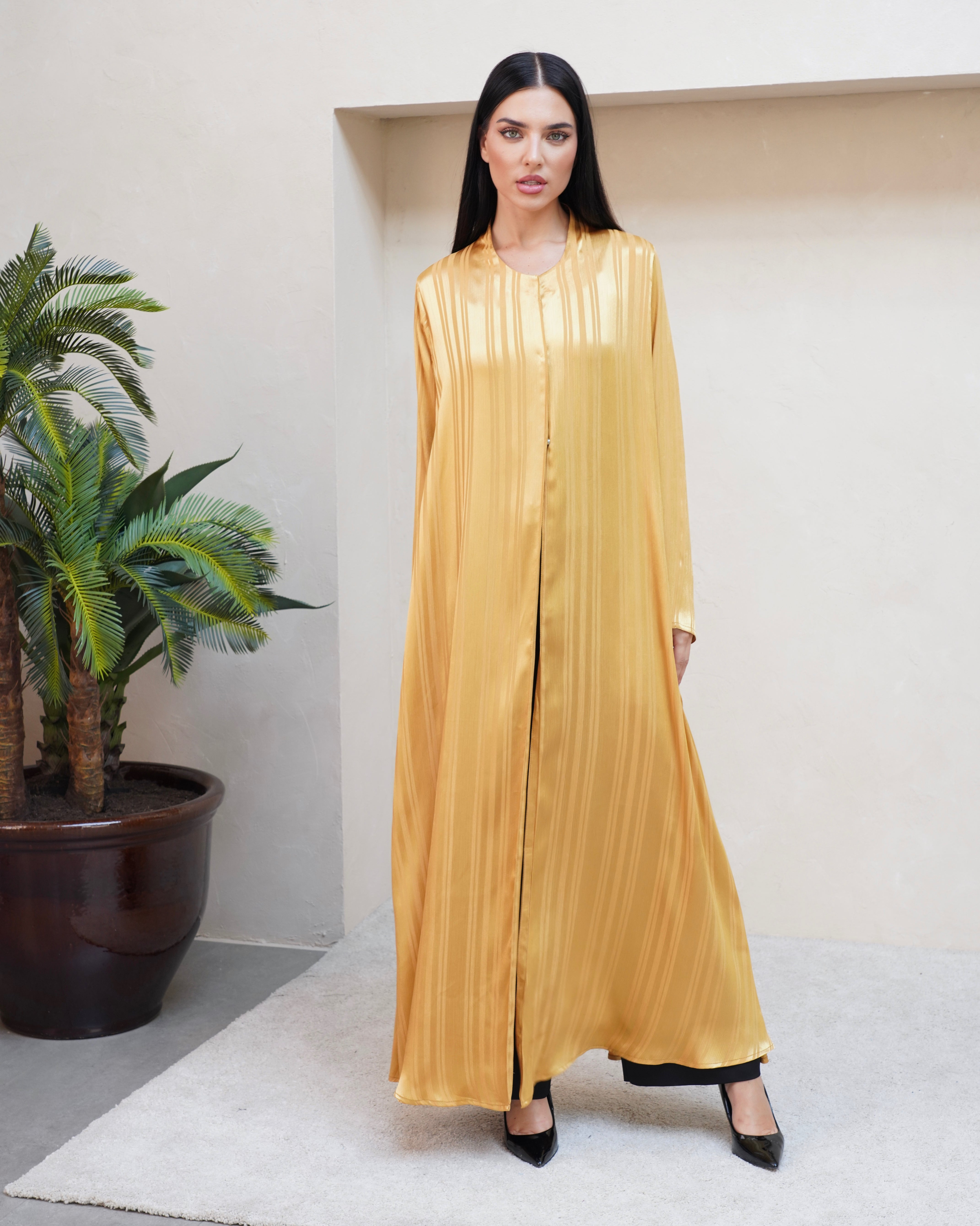 Oryah Yellow Abaya