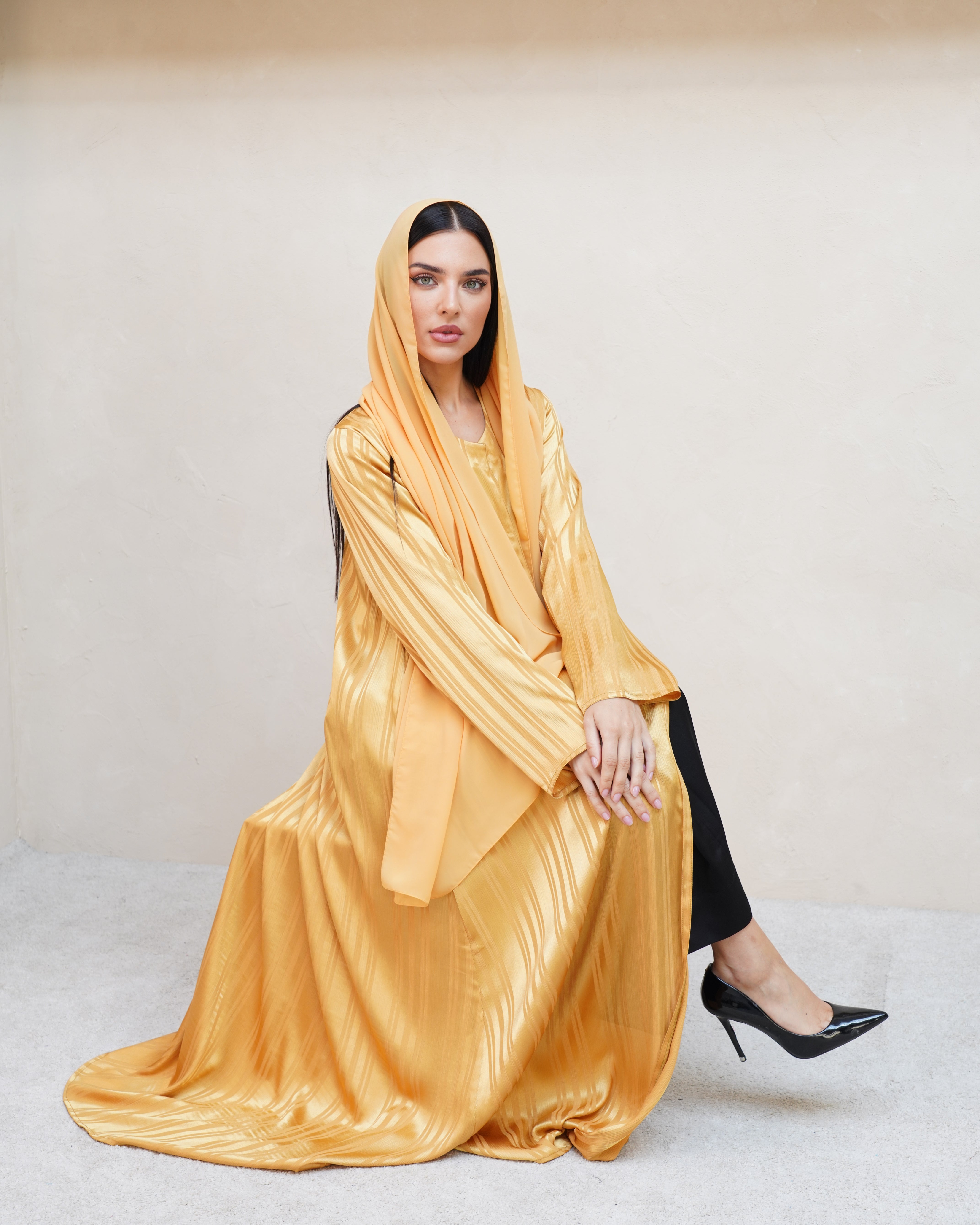 Oryah Yellow Abaya
