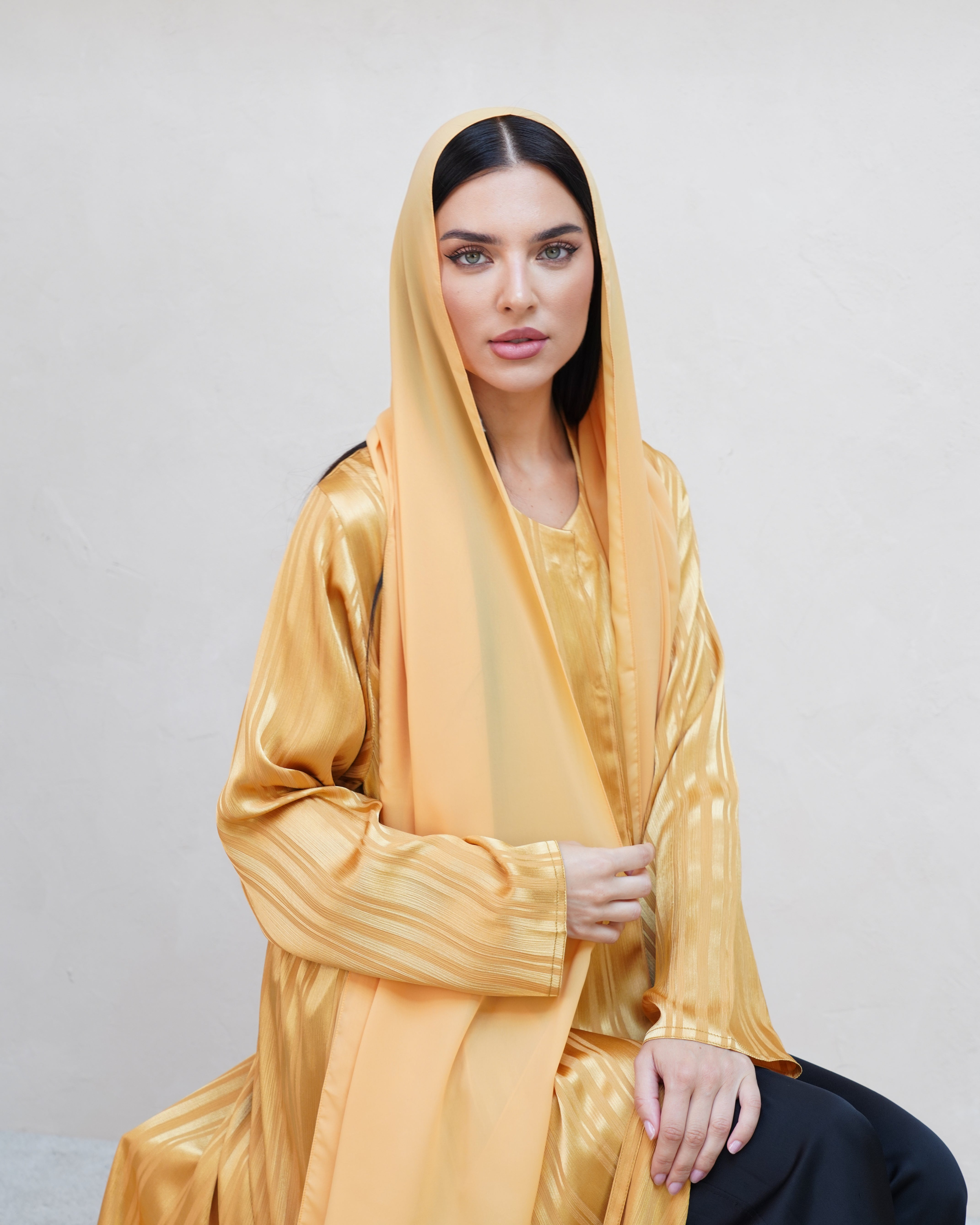 Oryah Yellow Abaya