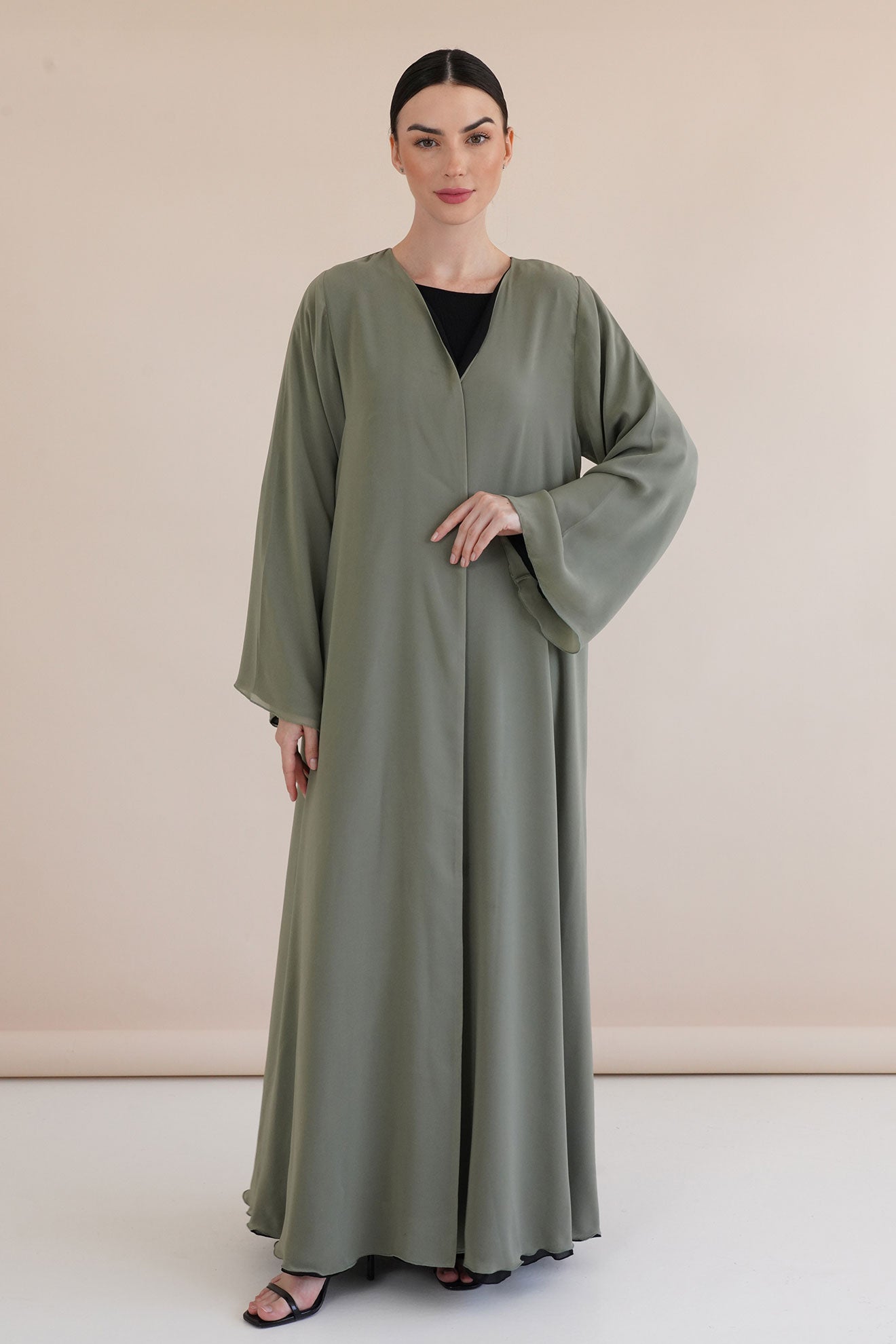Delina Green Abaya