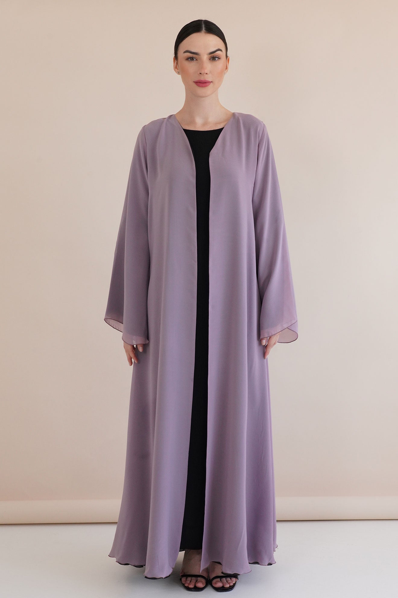 Delina Purple Abaya