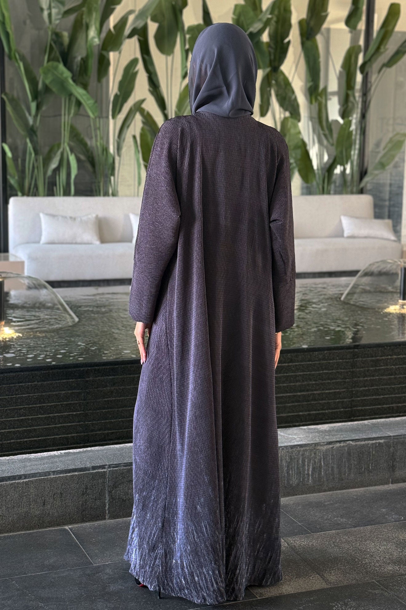 Flona Black Abaya