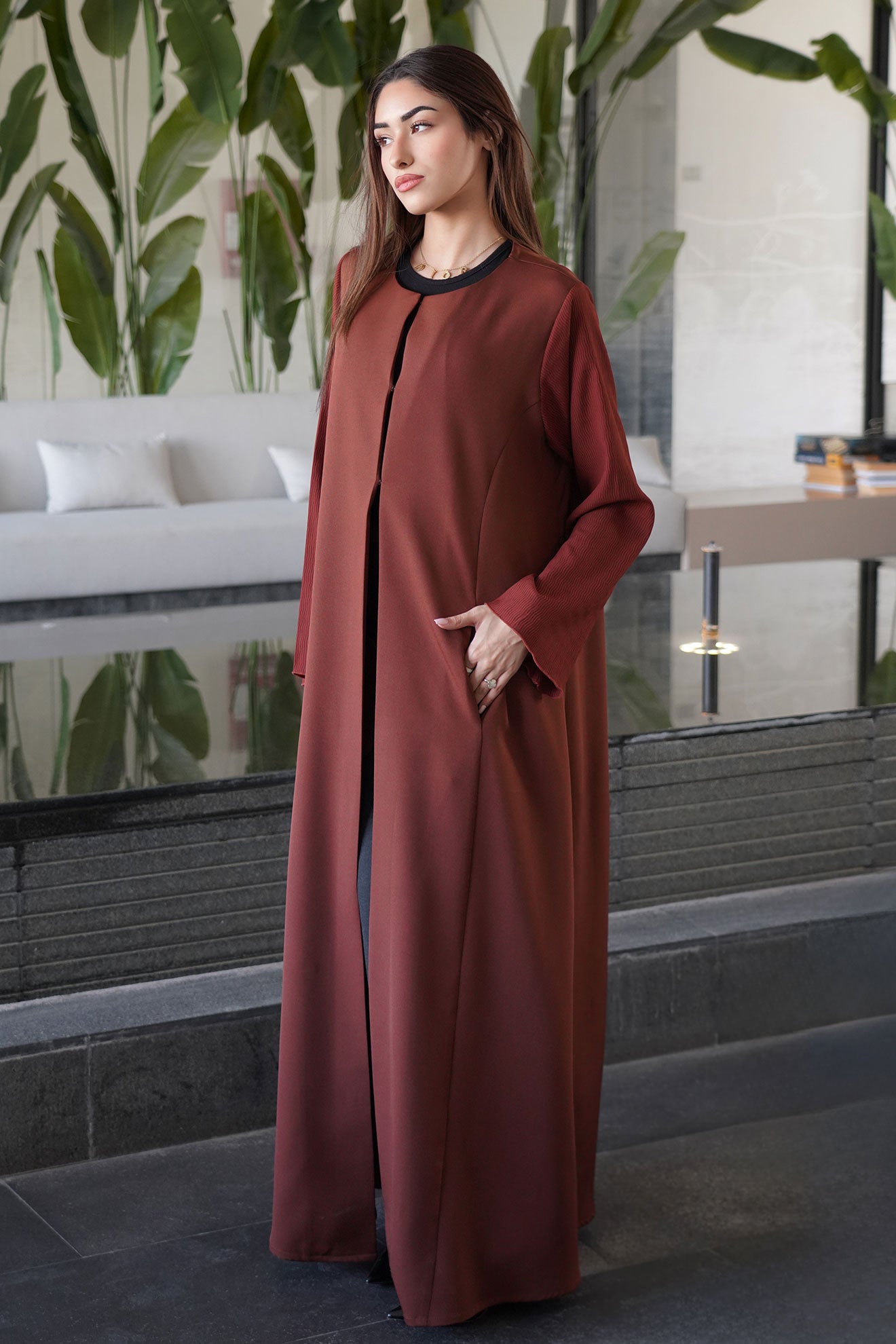 Lucy Red Abaya
