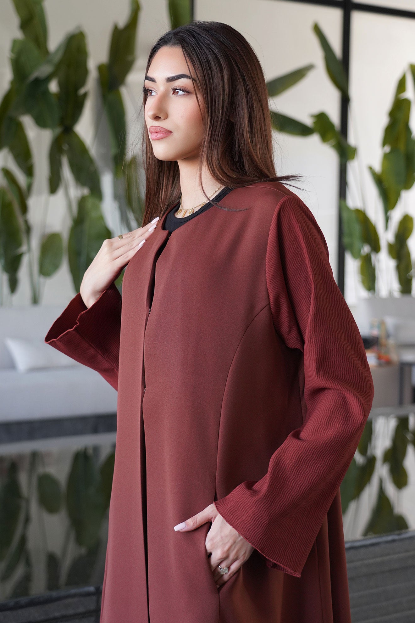 Lucy Red Abaya