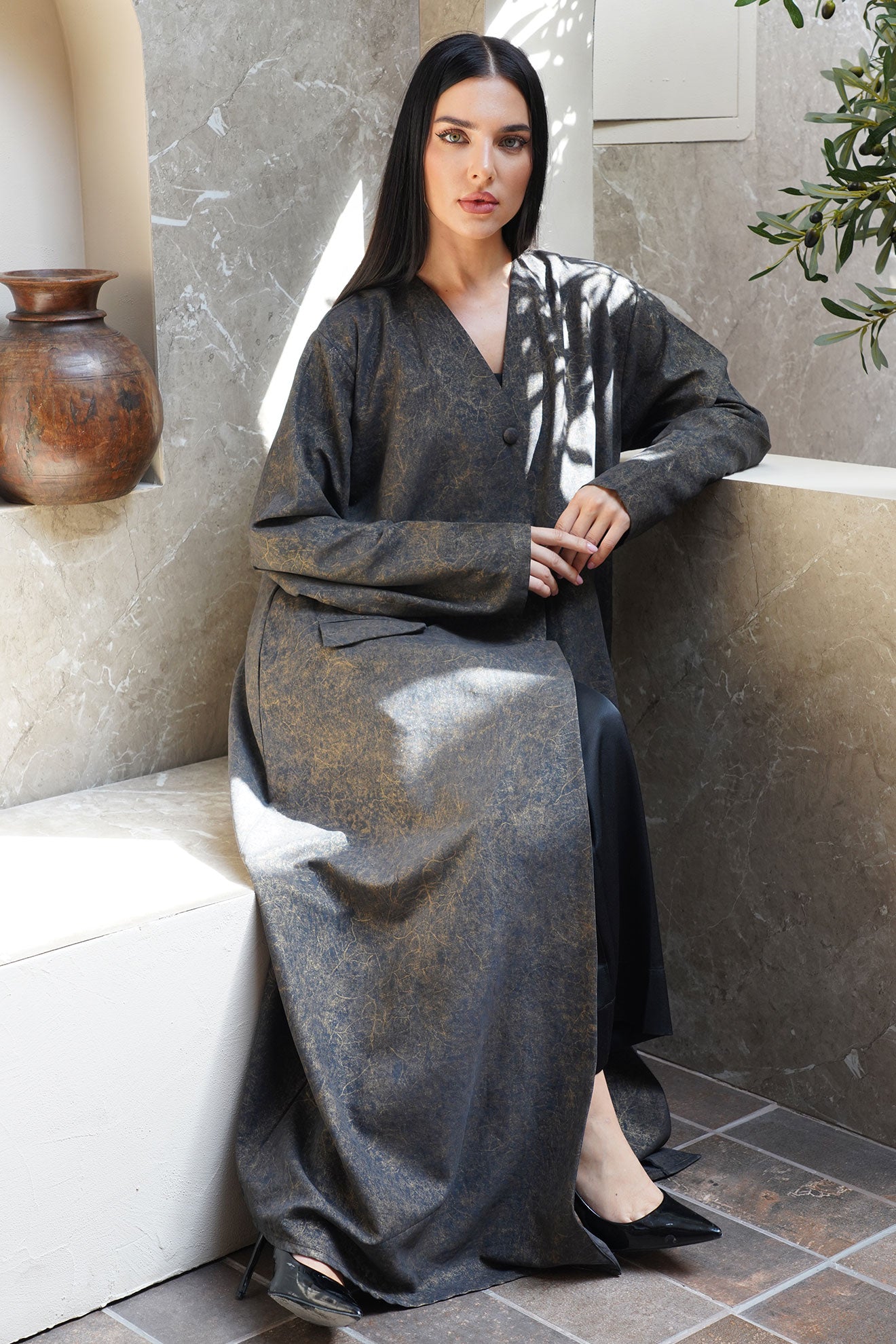 Lunara Black Abaya