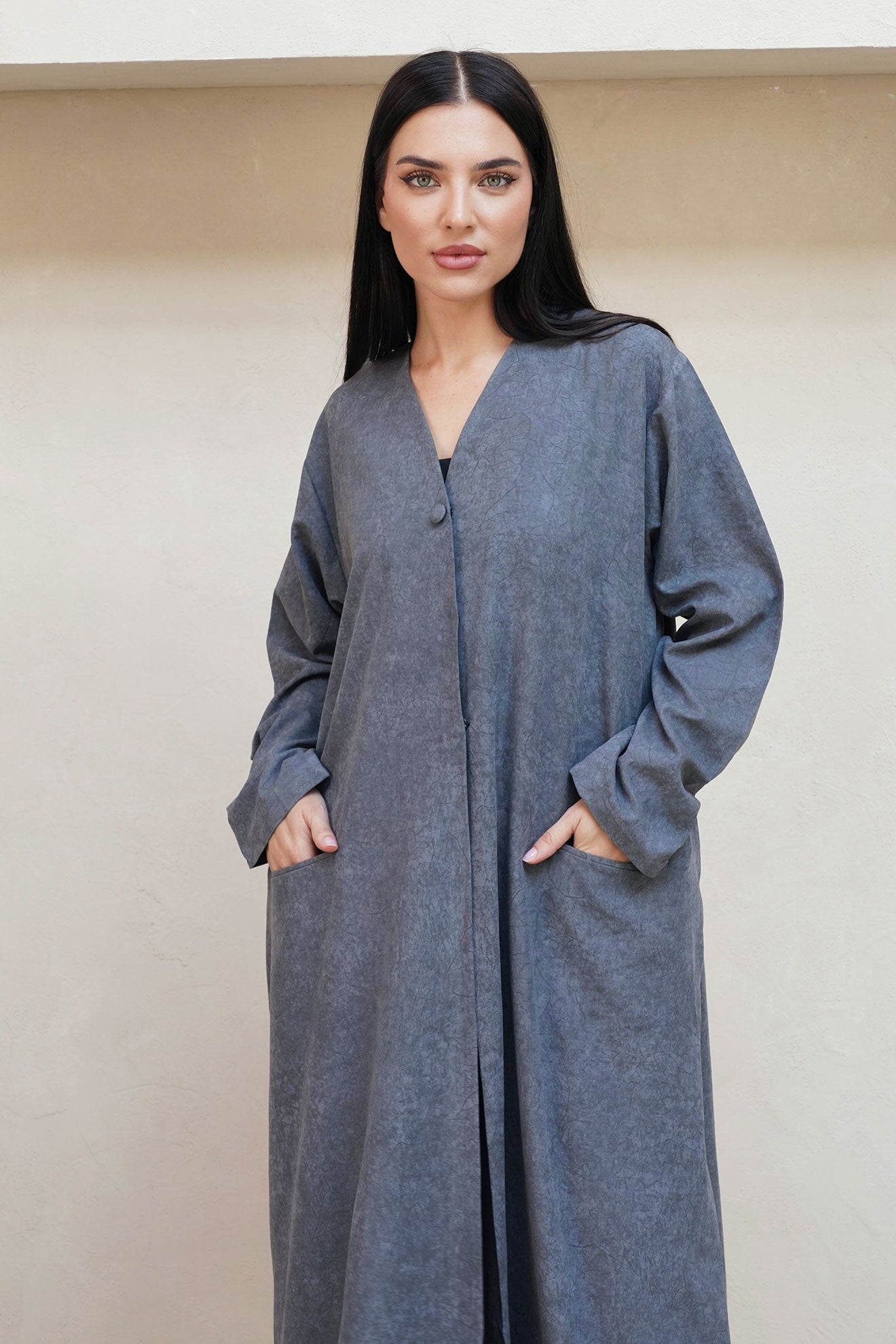 Lunara Gray Abaya