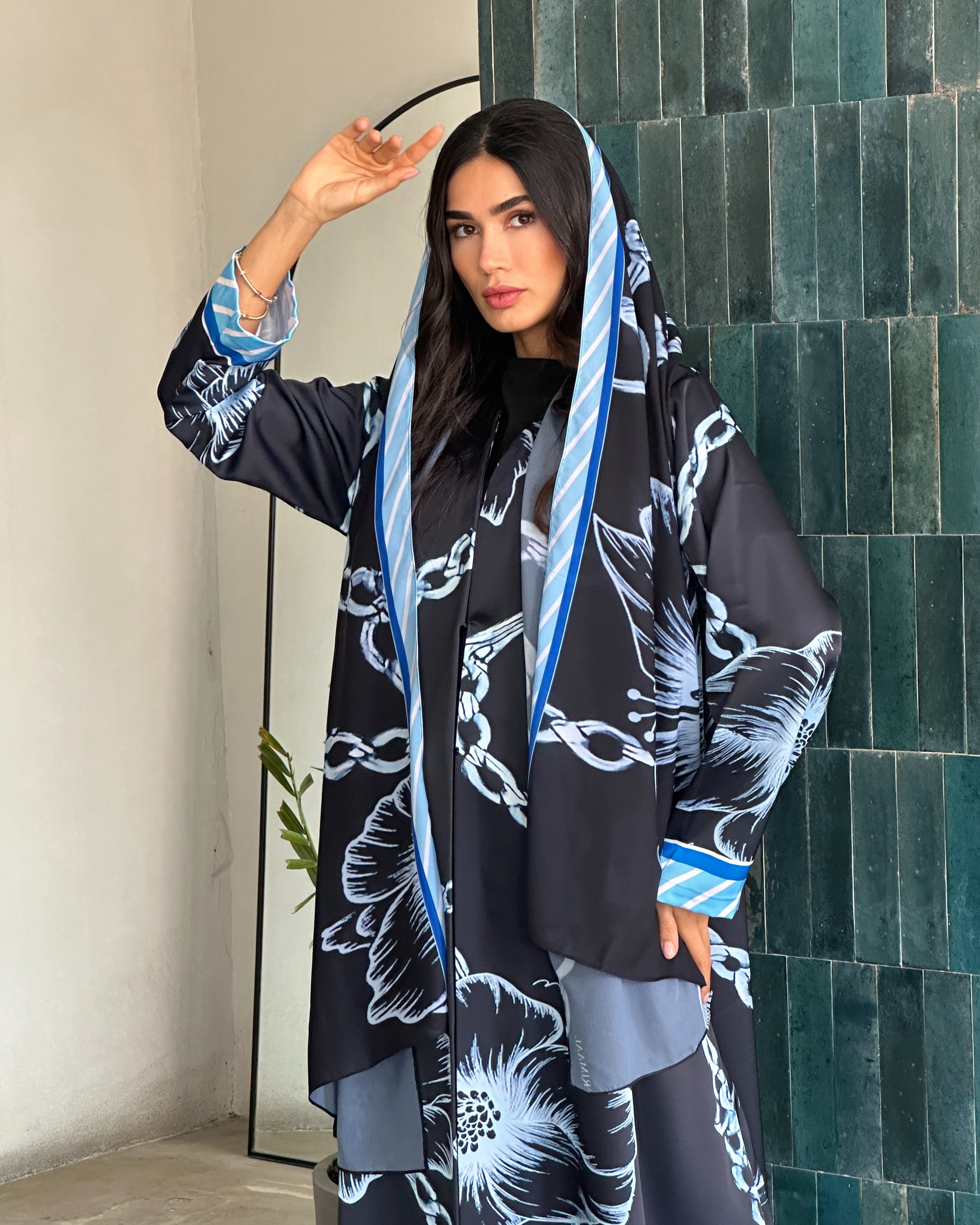 Zahra Blue Abaya