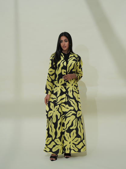 Seren Yellow Abaya