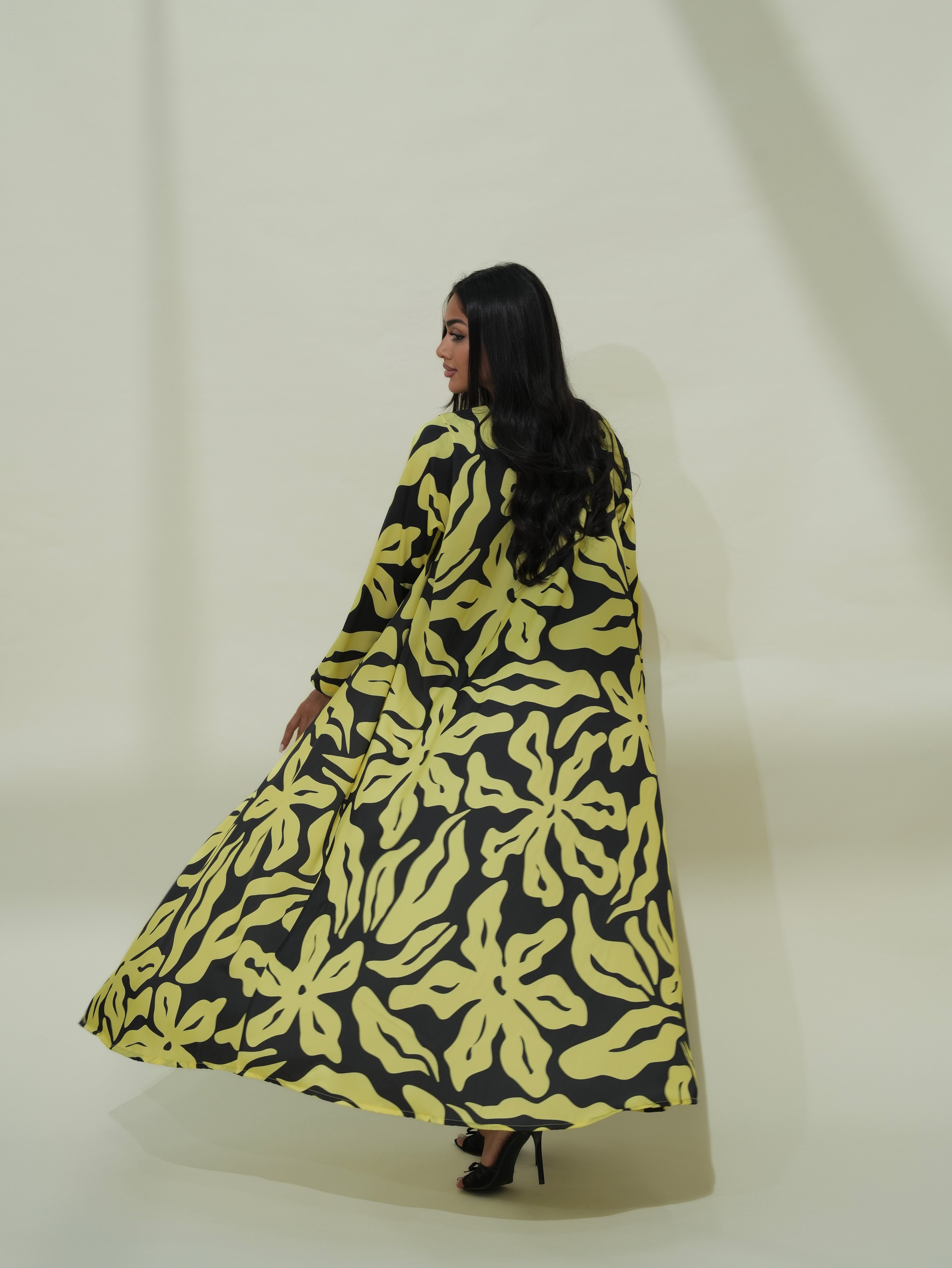 Seren Yellow Abaya