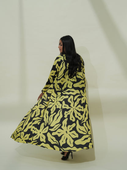 Seren Yellow Abaya