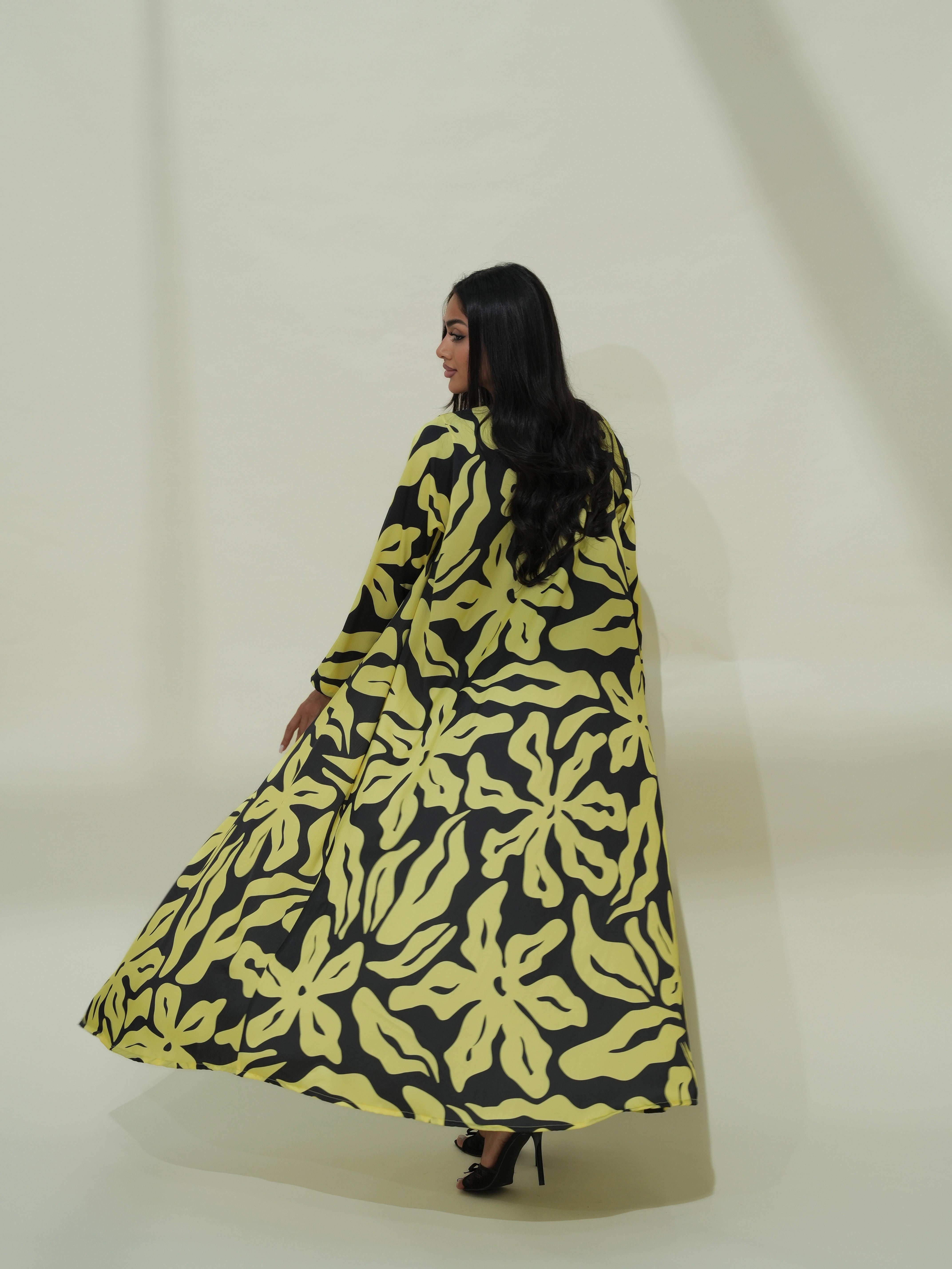 Seren Yellow Abaya