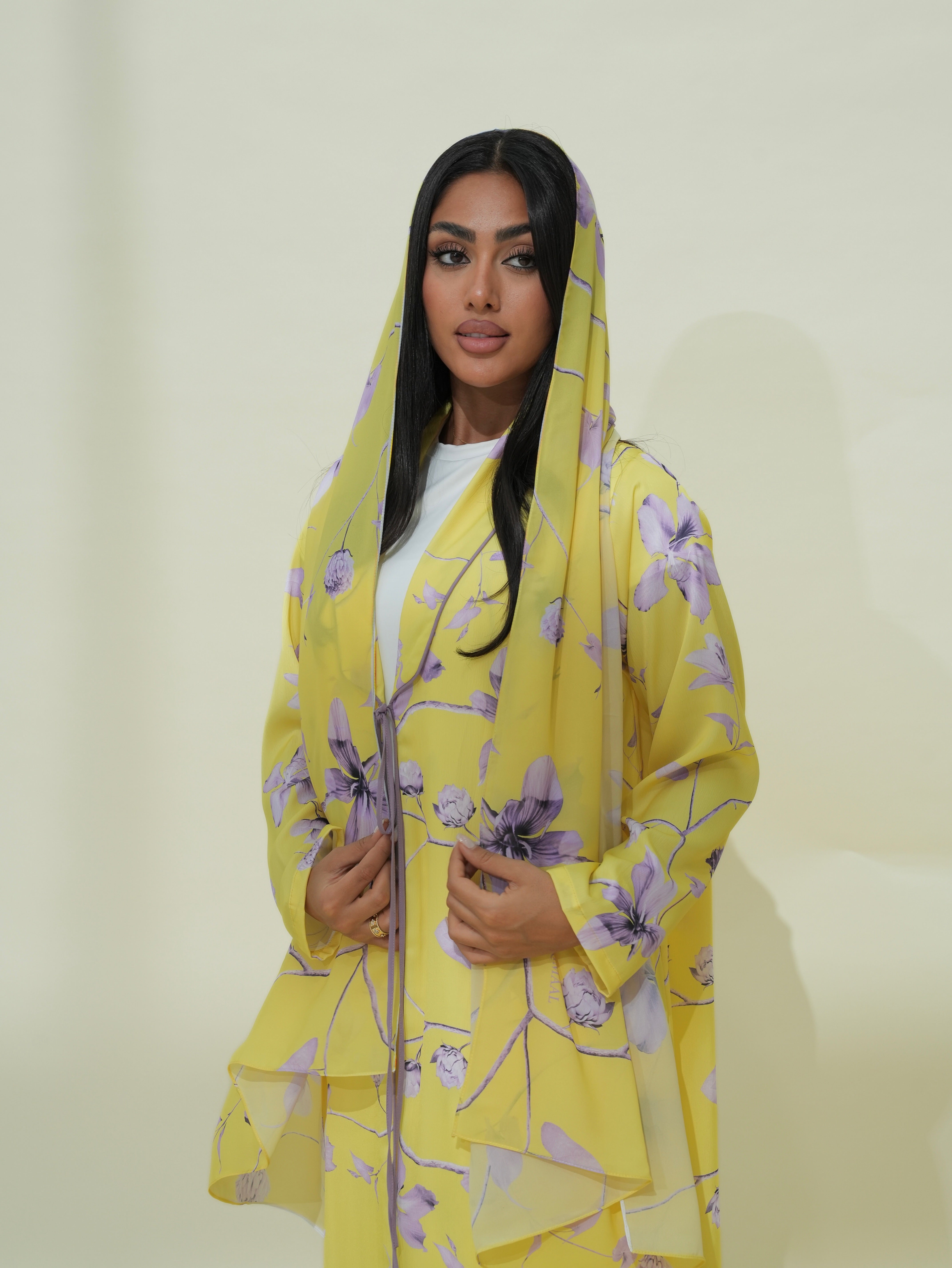 Sumi Yellow Abaya