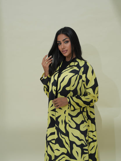 Seren Yellow Abaya