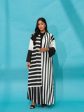 Yuki Black-White Abaya
