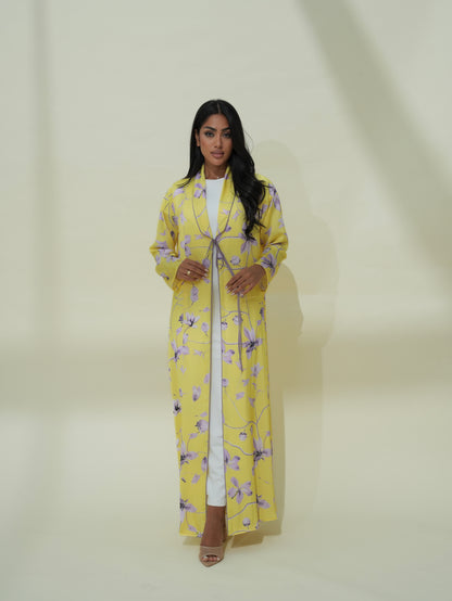 Sumi Yellow Abaya