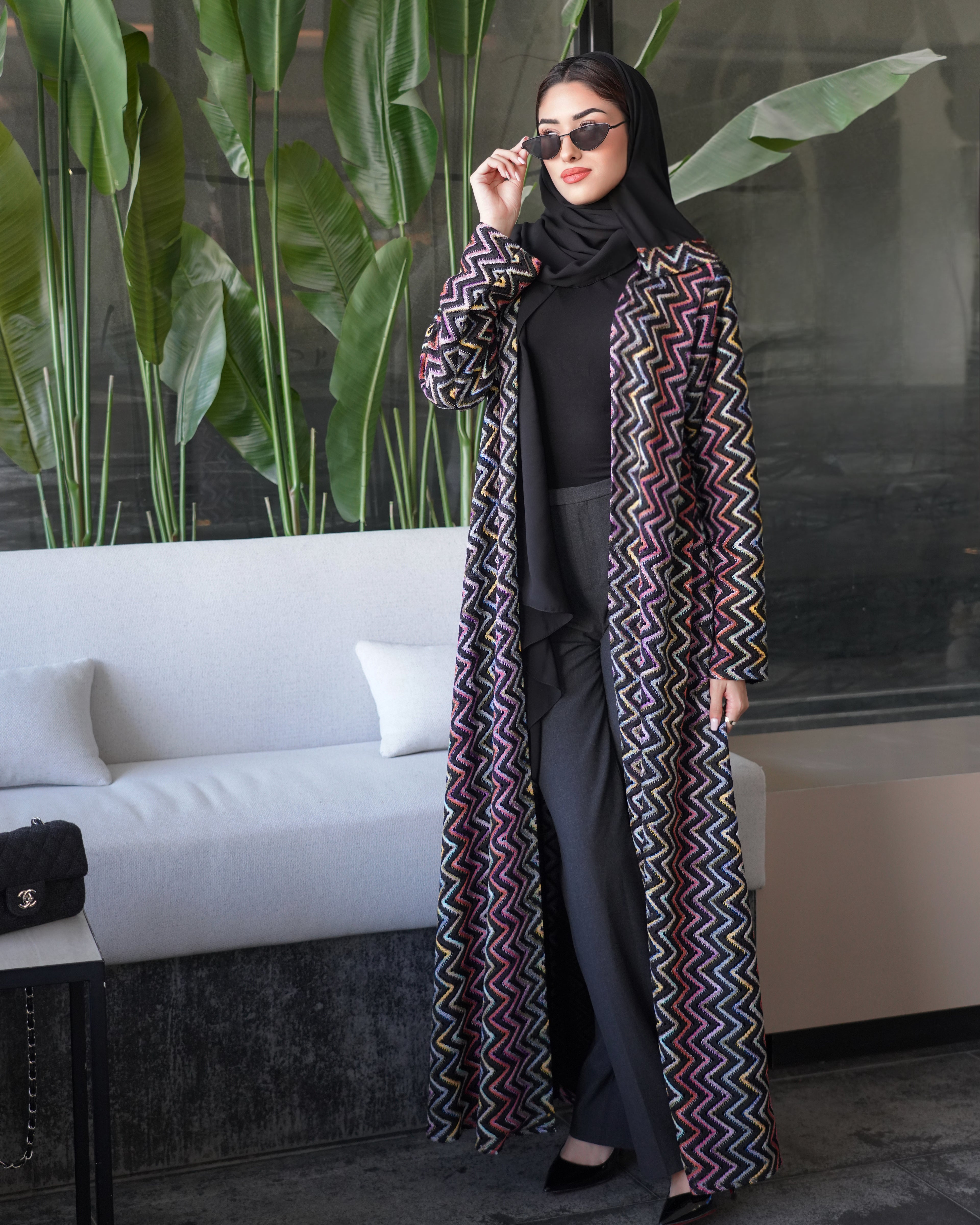 Salli Maroon Abaya