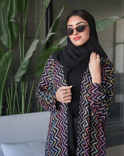 Salli Maroon Abaya