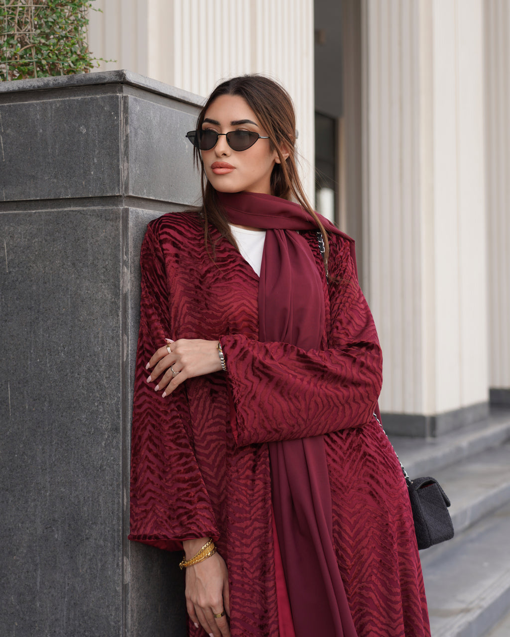 Remi Red Abaya