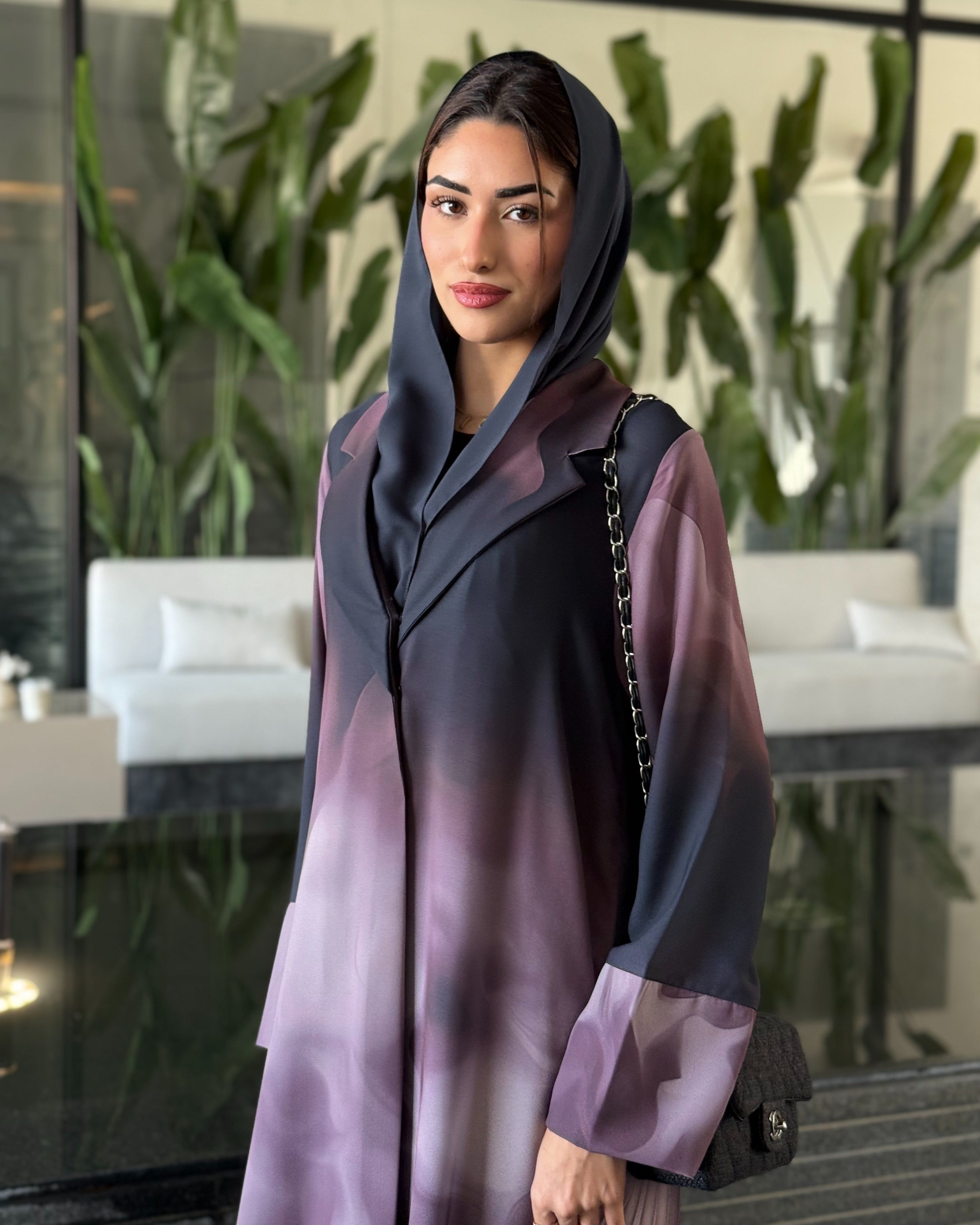 Nadia Purple Abaya
