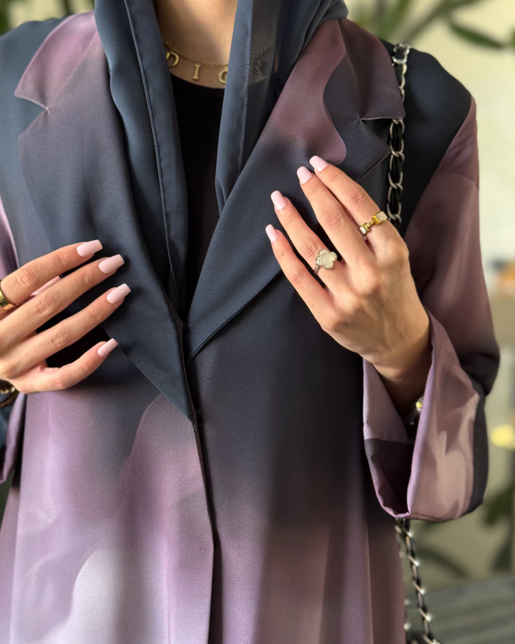 Nadia Purple Abaya