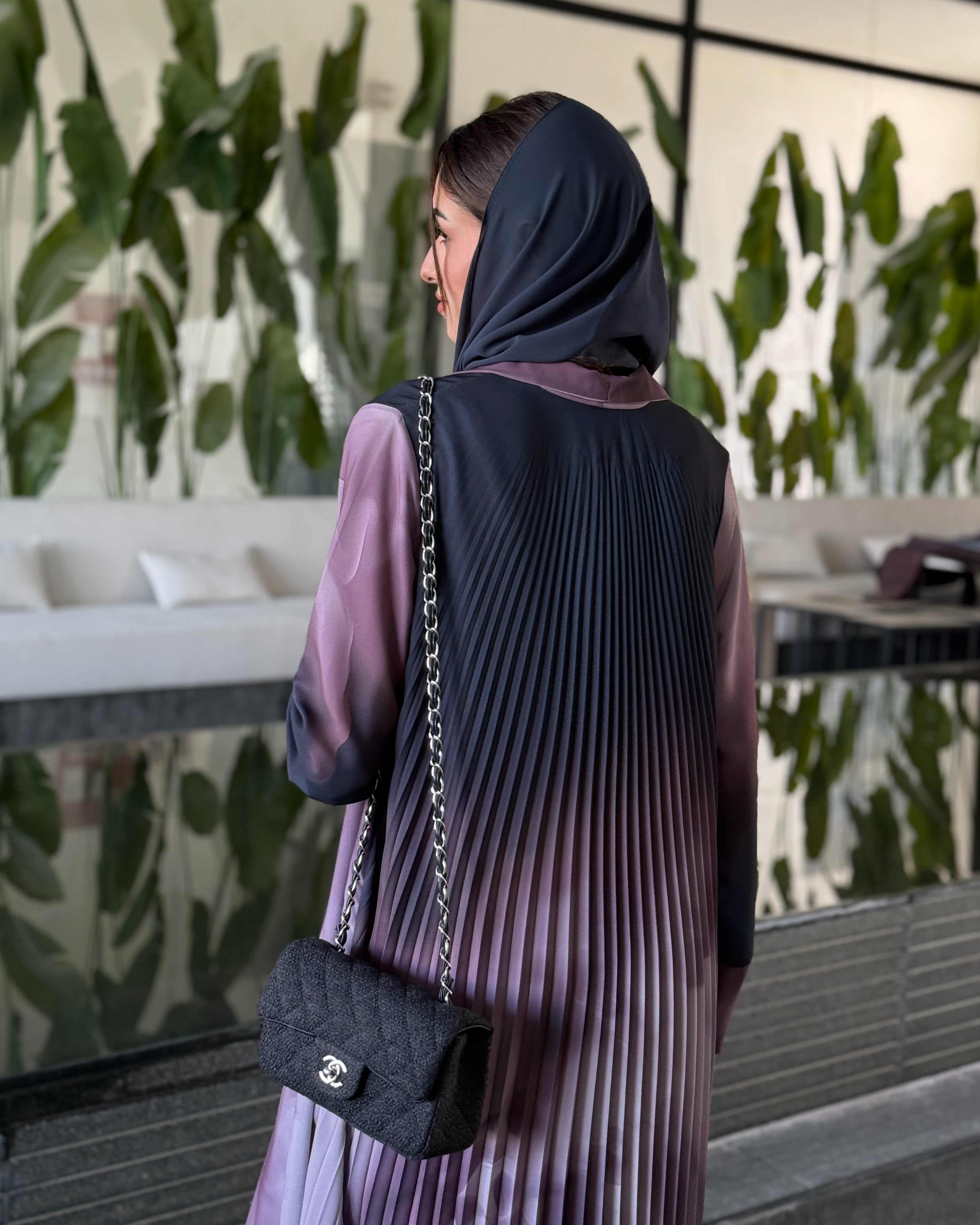 Nadia Purple Abaya