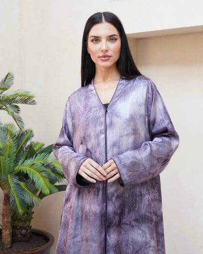 Selene Purple Abaya