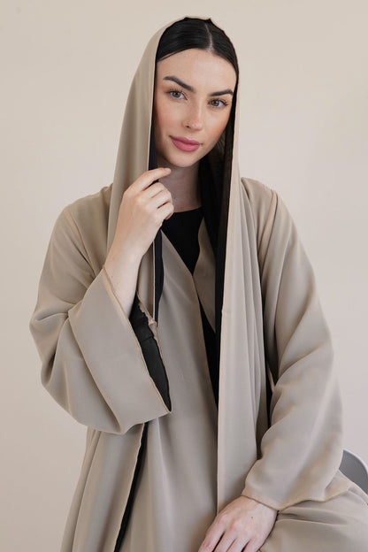Delina Biege Abaya