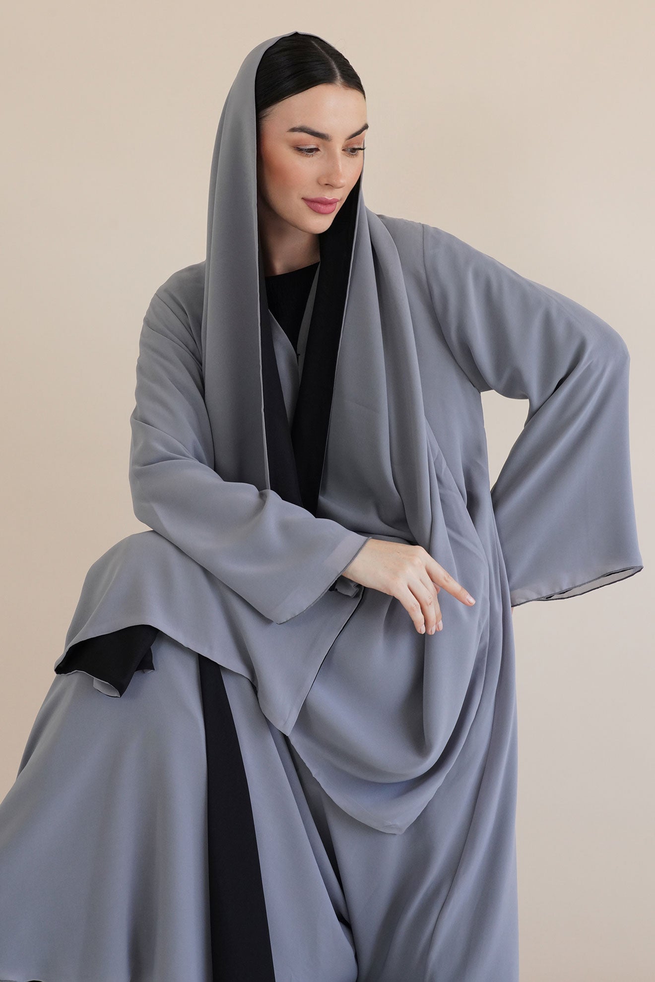 Delina Blue Abaya