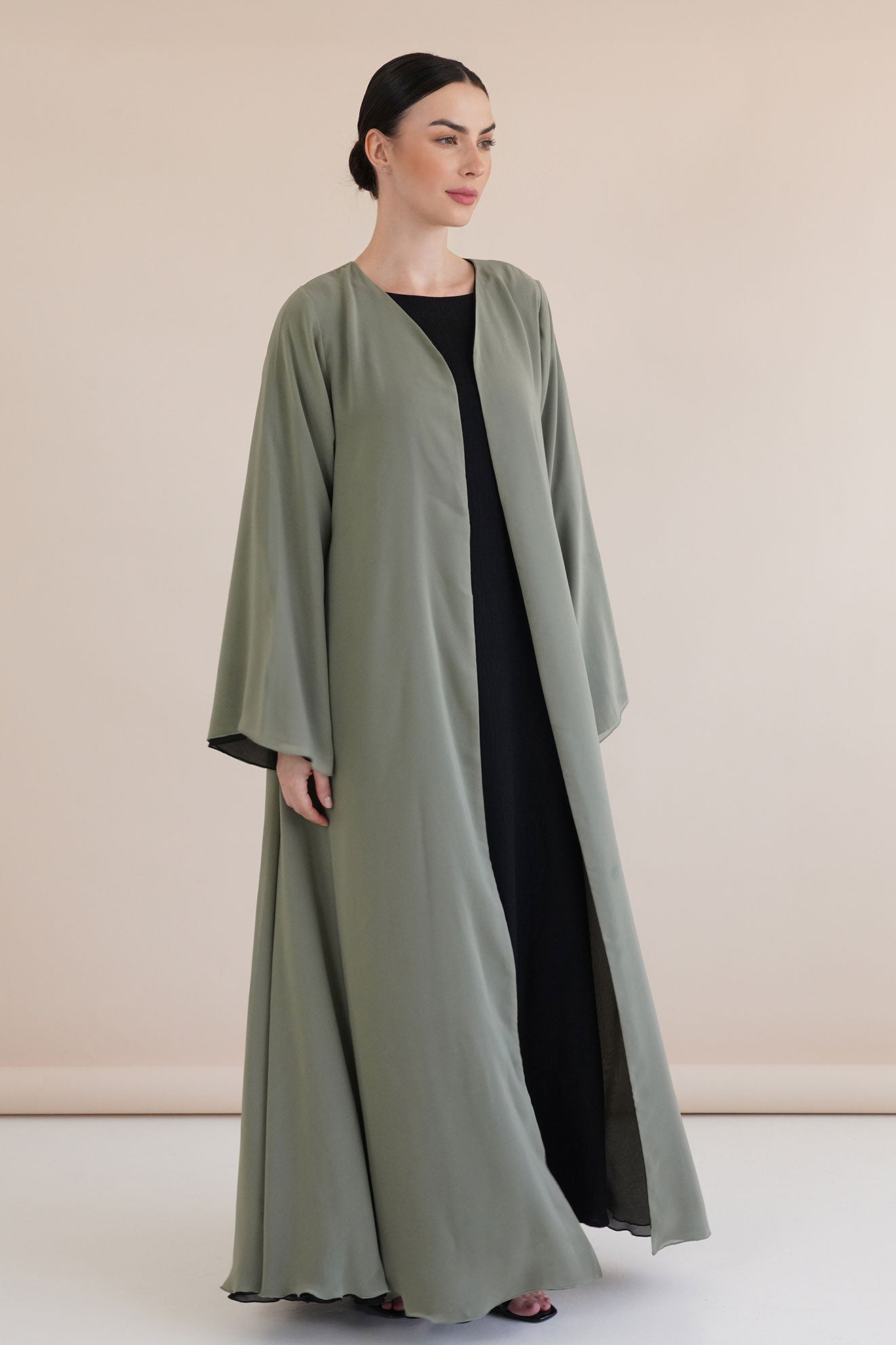 Delina Green Abaya