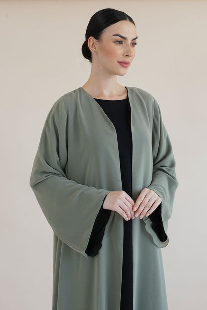 Delina Green Abaya