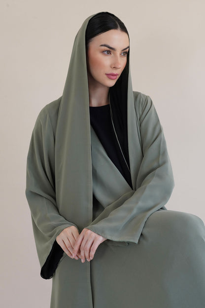 Delina Green Abaya