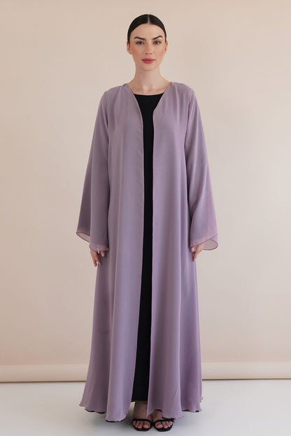 Delina Purple Abaya
