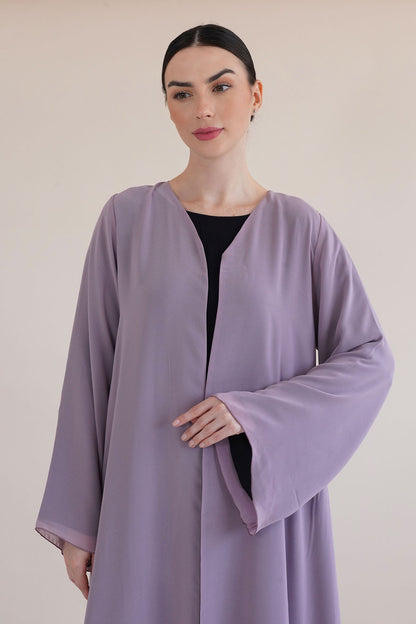 Delina Purple Abaya
