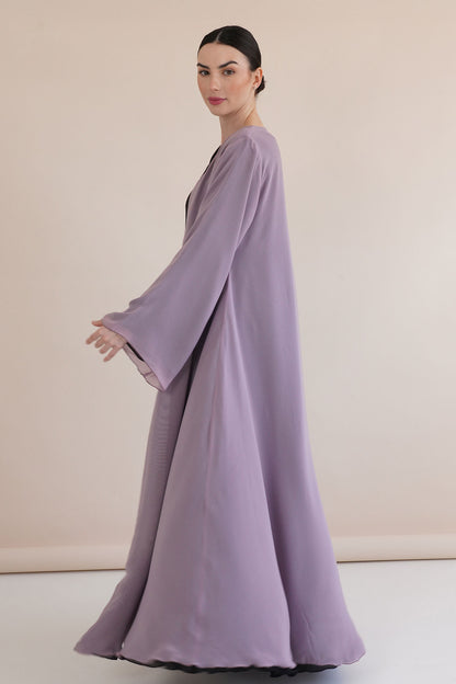 Delina Purple Abaya