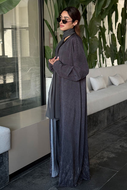 Flona Green-Gray Abaya