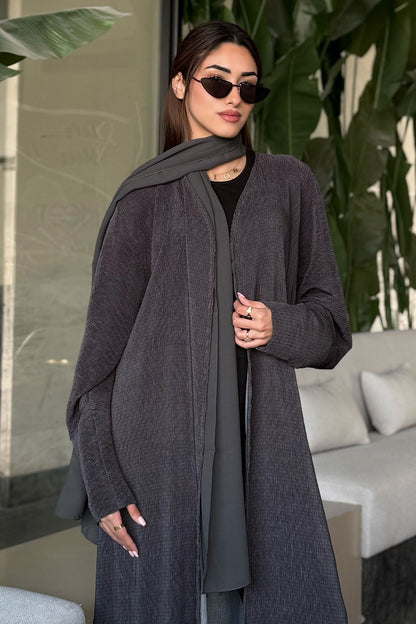 Flona Green-Gray Abaya