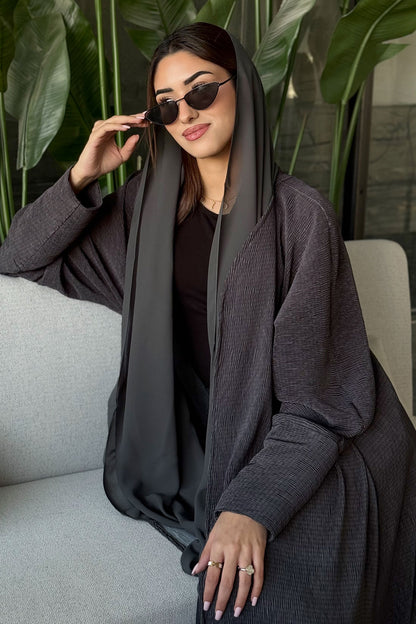 Flona Green-Gray Abaya
