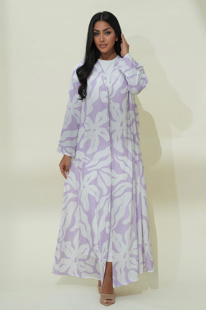 Hawra Purple Abaya