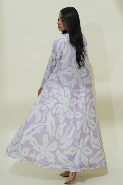 Hawra Purple Abaya