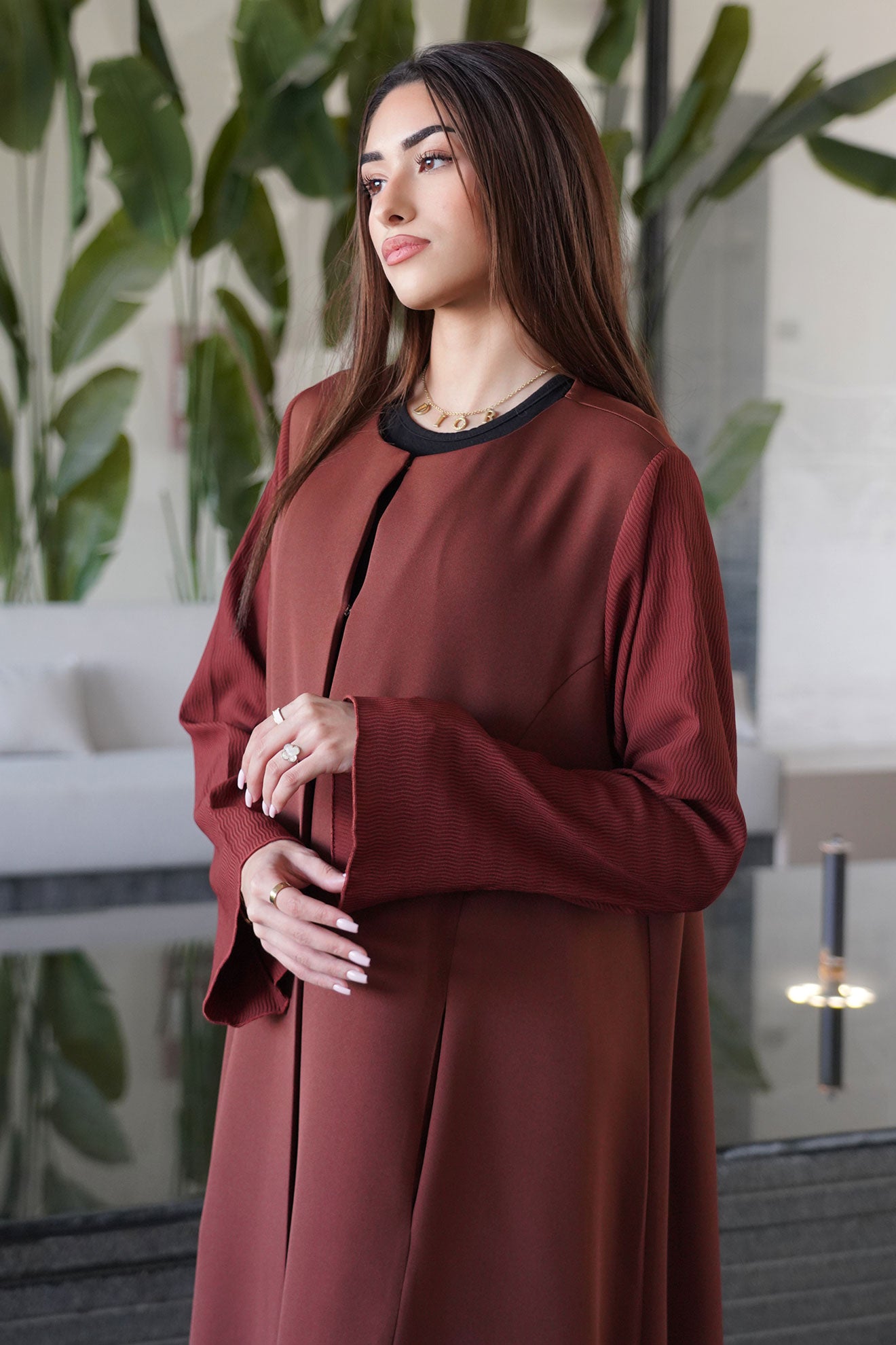 Lucy Red Abaya