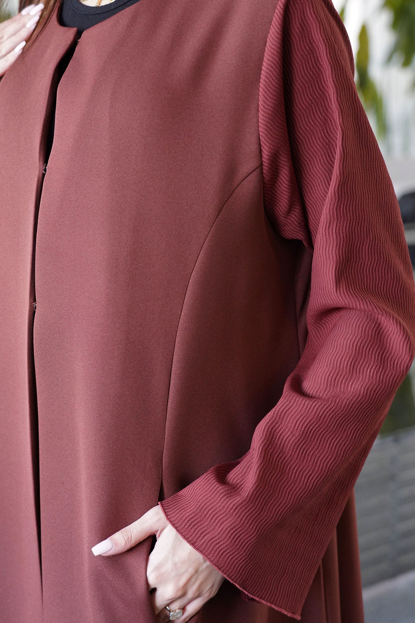 Lucy Red Abaya