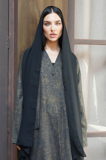 Lunara Black Abaya