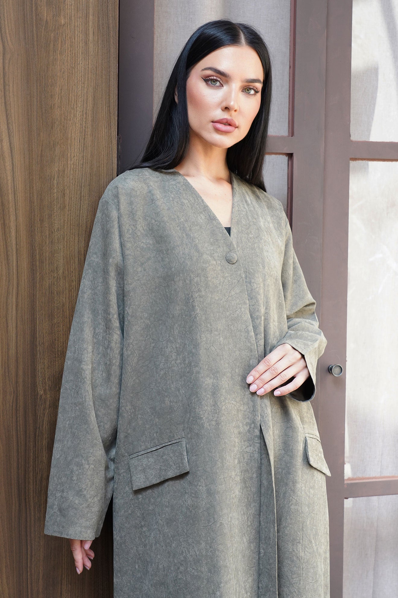 Lunara Green Abaya