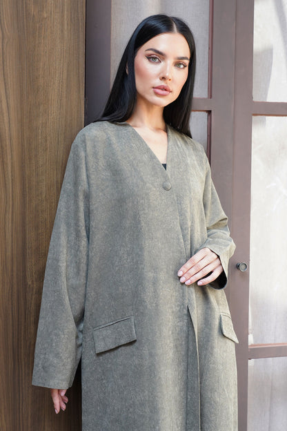 Lunara Green Abaya